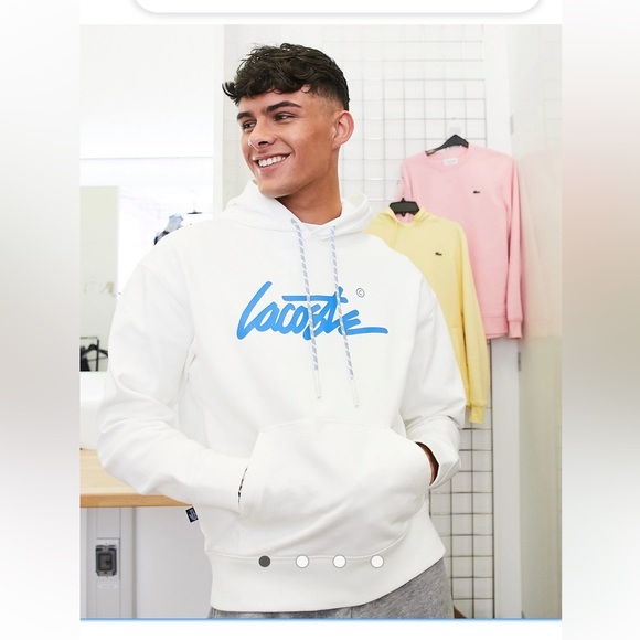 LACOSTE LIVE SIGNATURE LOGO SWEATSHIRT - Picture 1 of 4